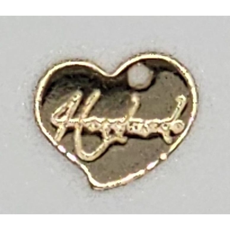 14K Gold Plate Heart-Shaped Lettering Pendant - Personalized