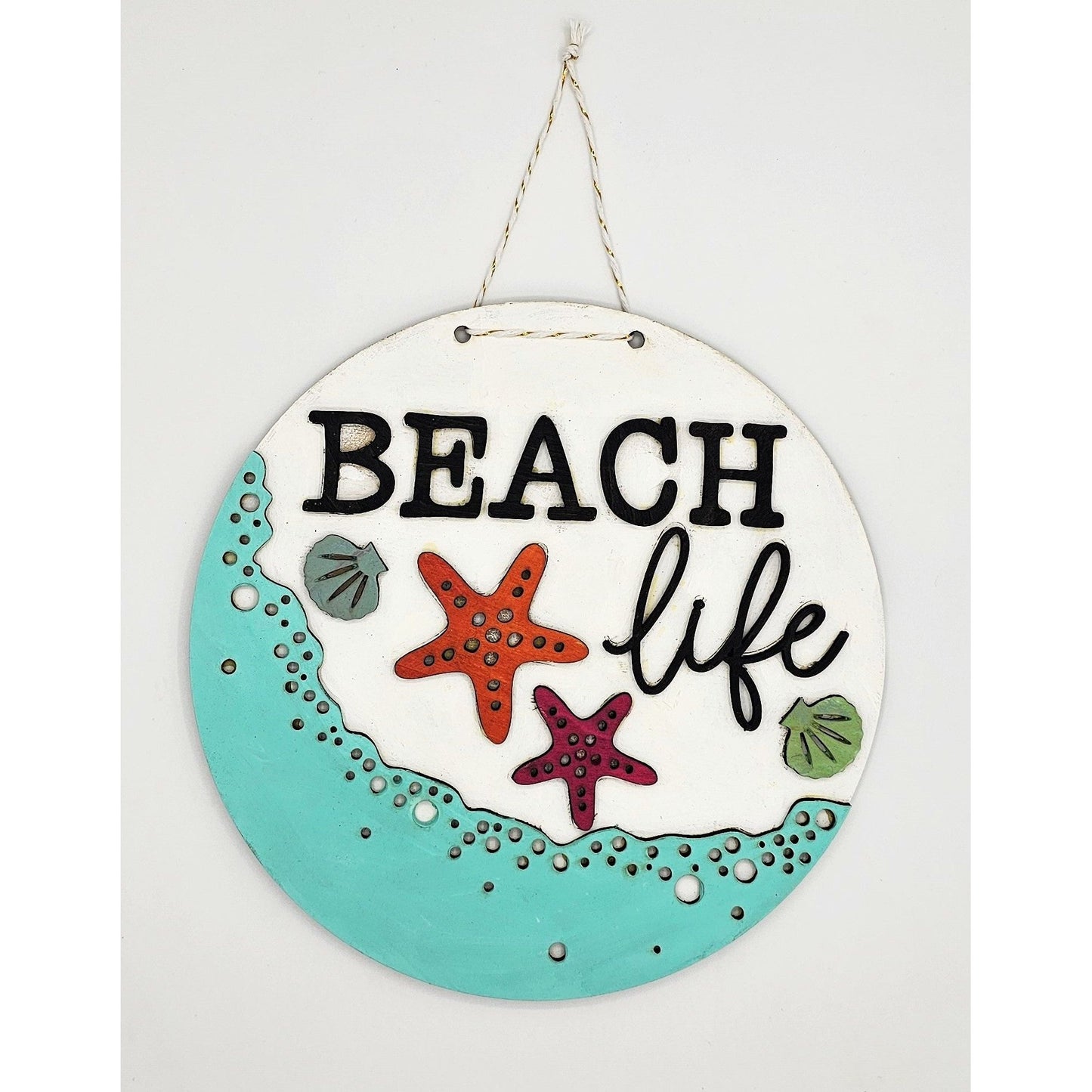 Beach Life Wall Art Sign