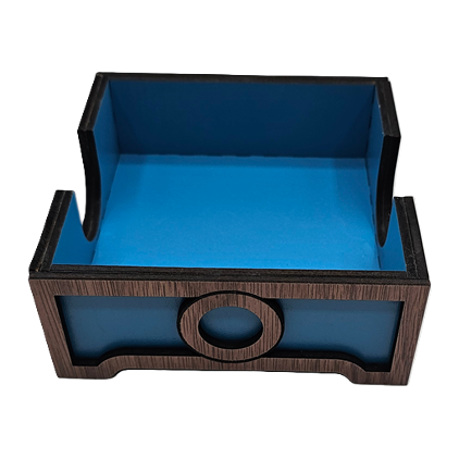 4-inch Square Slate Coasters with Storage Box - Set of Four Personalized