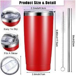 20 oz Stainless Steel Insulated Travel Tumblers - Personalized