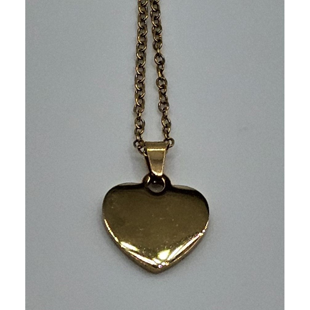 Personalized Stainless-Steel Heart-Shaped Pendant