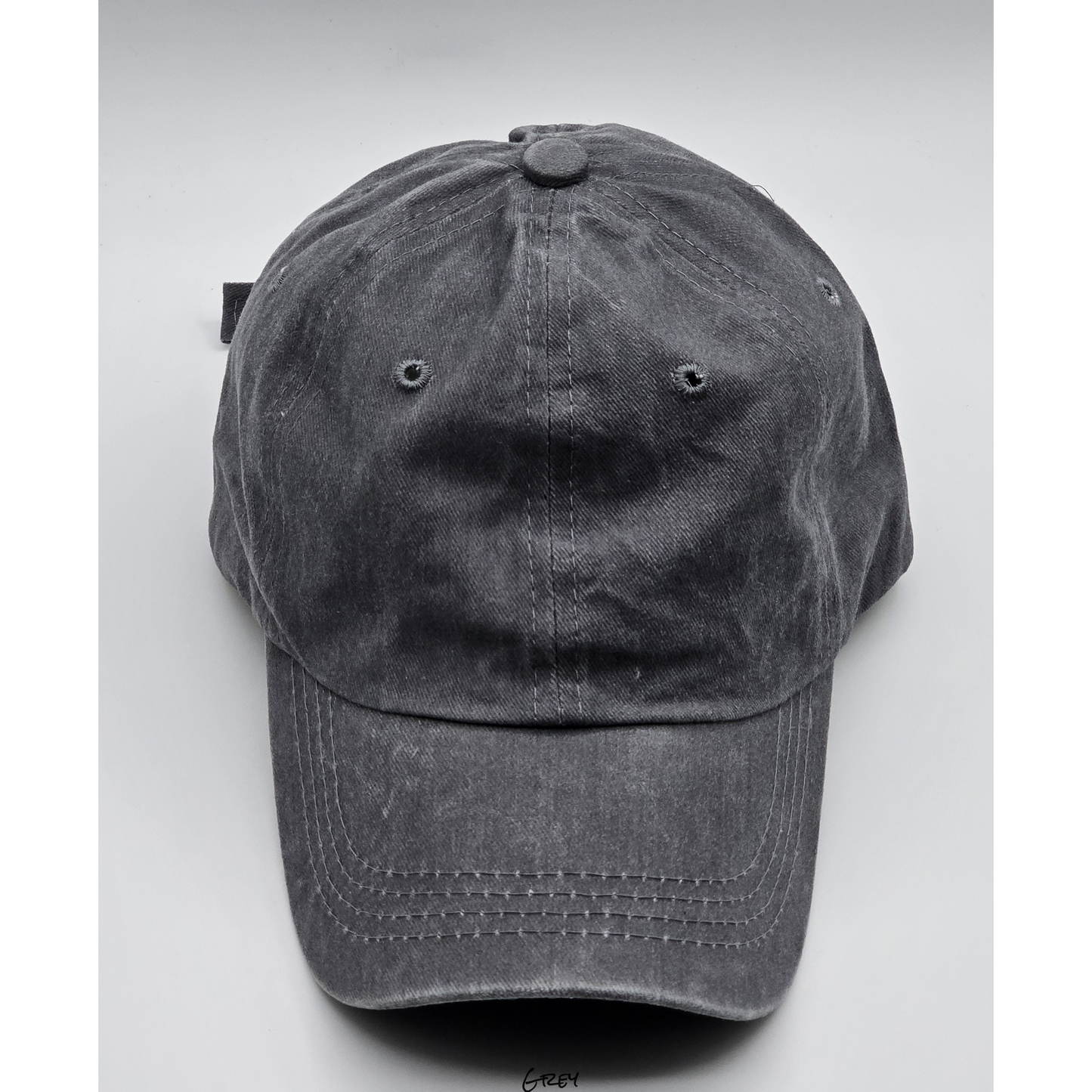 Vintage Washed Distressed Baseball Caps with Personalized Hat Patch