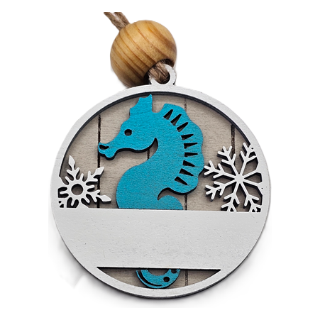 2-Inch Personalized Tropical Christmas Ornaments