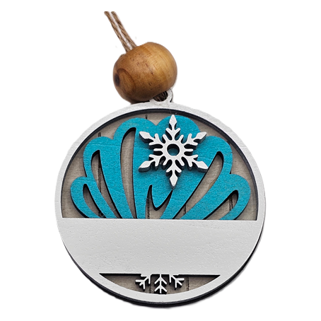 2-Inch Personalized Tropical Christmas Ornaments