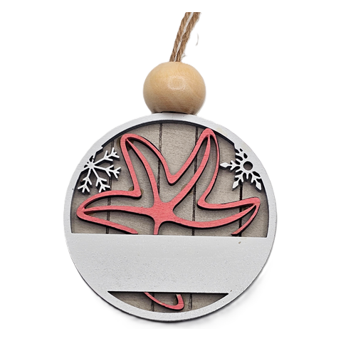 2-Inch Personalized Tropical Christmas Ornaments