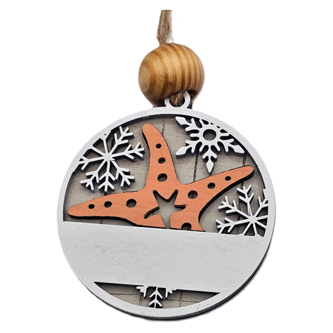 2-Inch Personalized Tropical Christmas Ornaments