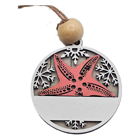 2-Inch Personalized Tropical Christmas Ornaments