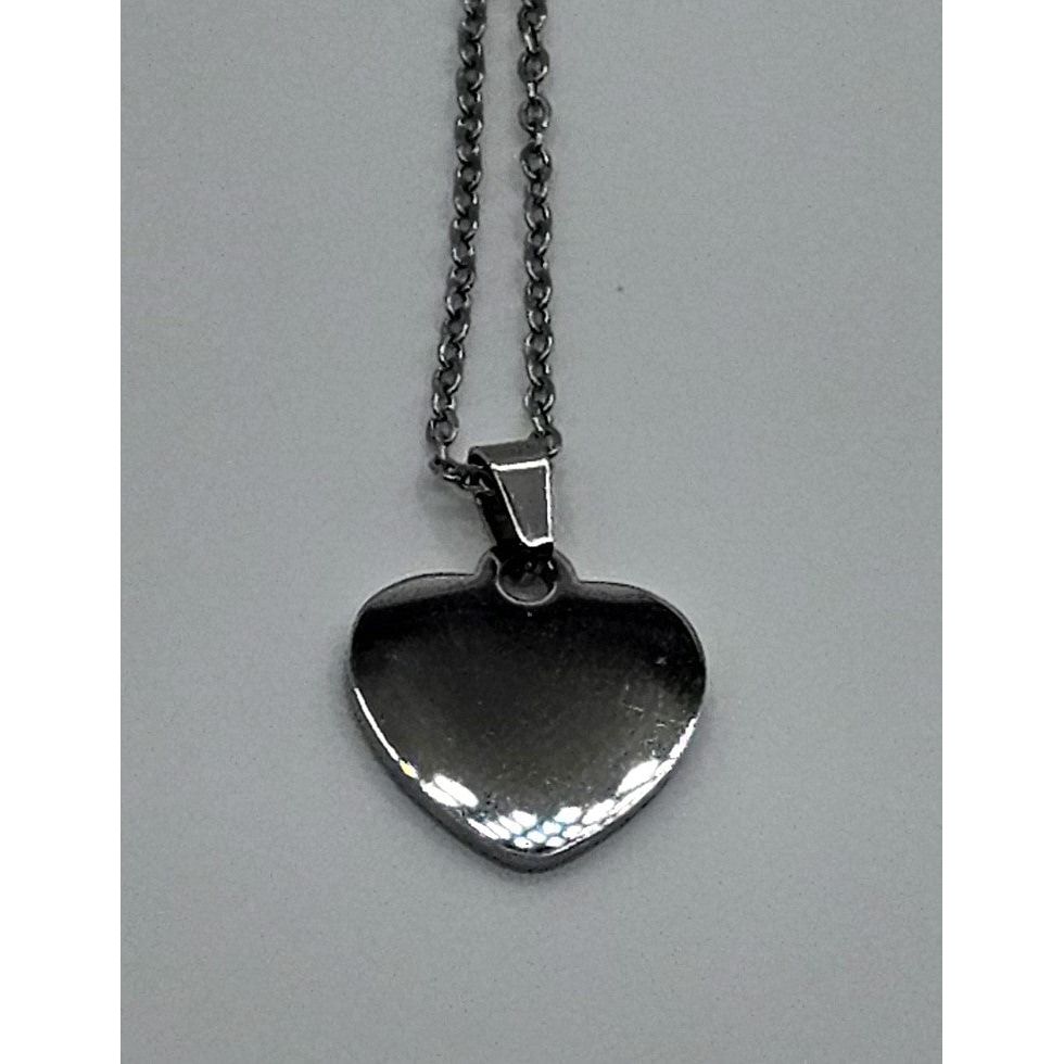 Personalized Stainless-Steel Heart-Shaped Pendant