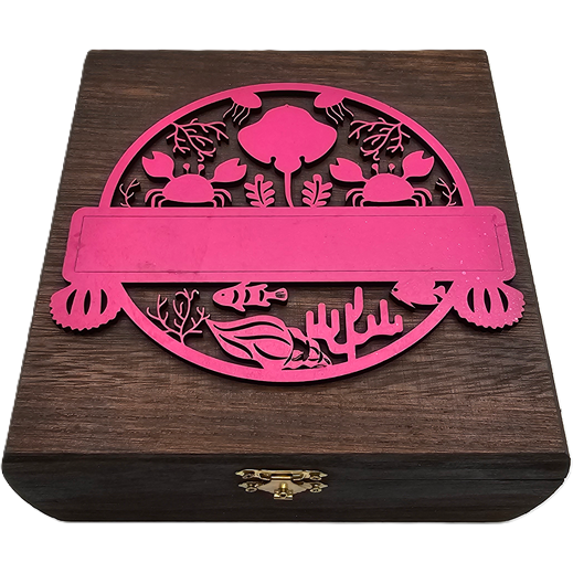 Keepsake Curved Sides Wooden Box - 2.7"x7.5"x7.25" - Personalized