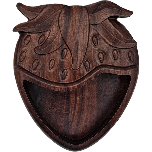 3D Wooden Strawberry Dish
