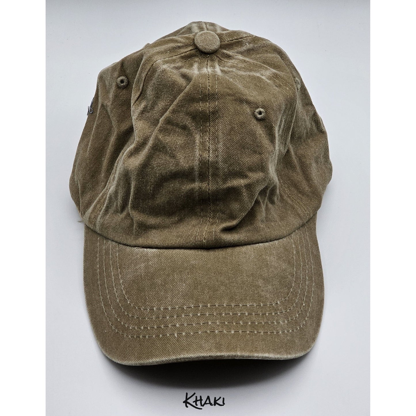 Vintage Washed Distressed Baseball Caps with Personalized Hat Patch