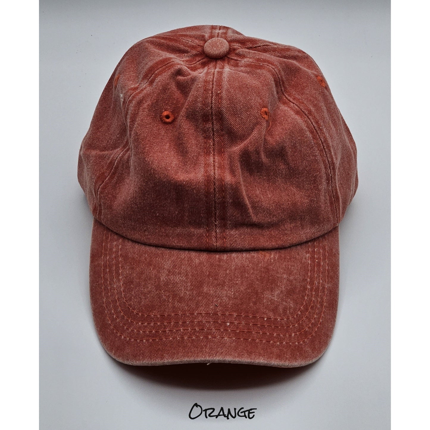 Vintage Washed Distressed Baseball Caps with Personalized Hat Patch