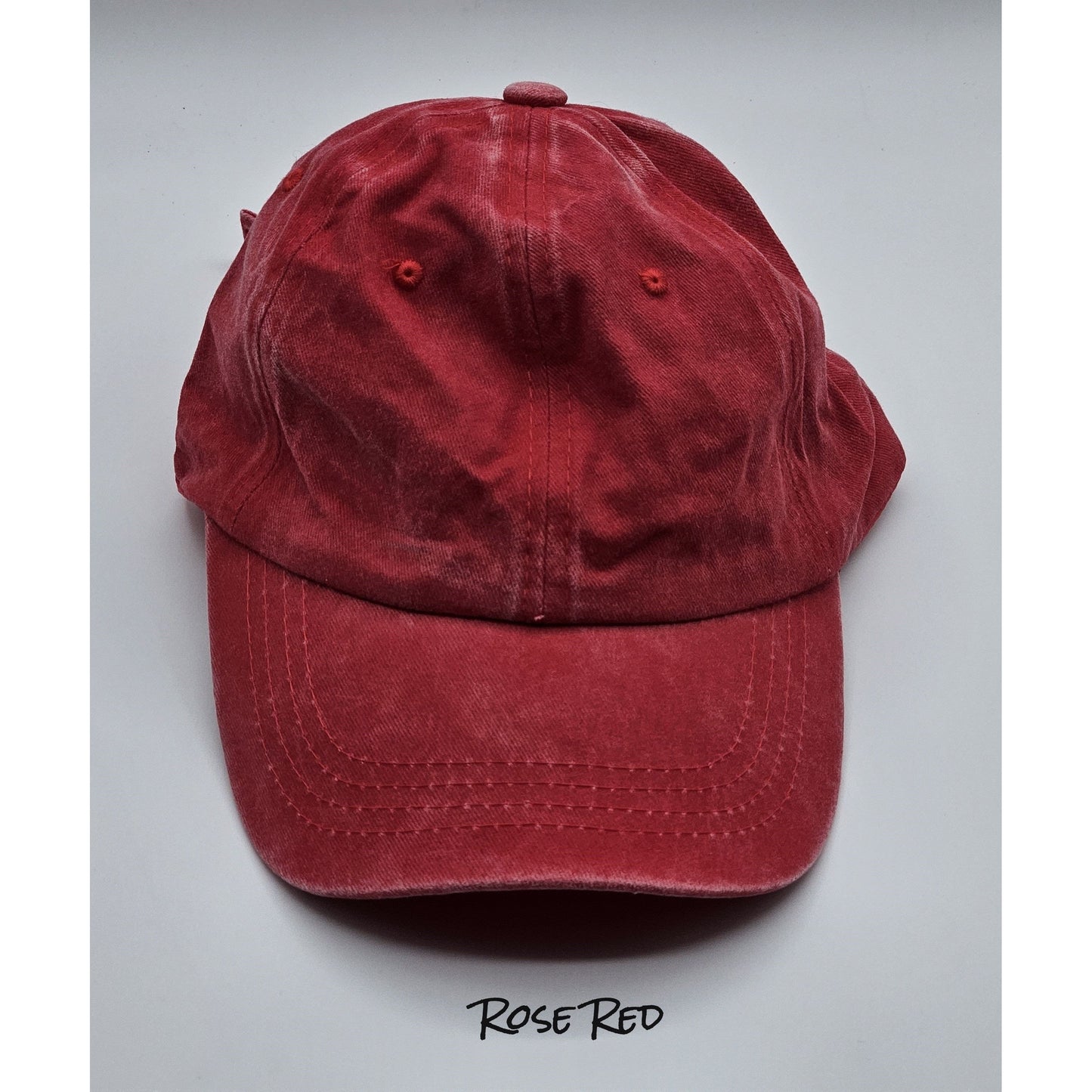 Vintage Washed Distressed Baseball Caps with Personalized Hat Patch