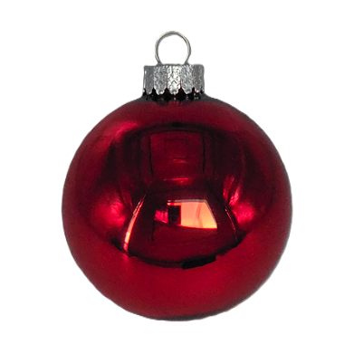 Personalized 3-Inch Glass Christmas Ornament