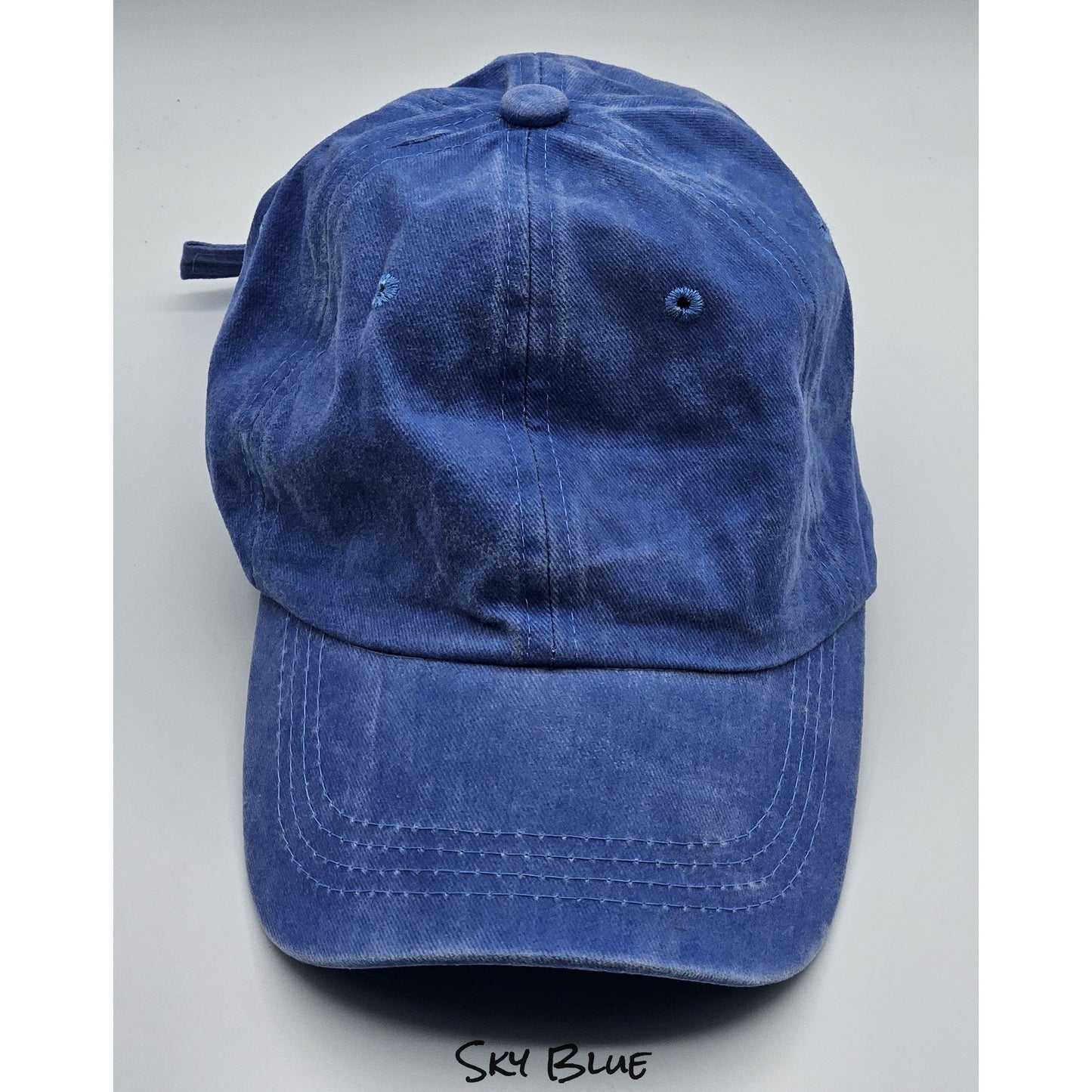 Vintage Washed Distressed Baseball Caps with Personalized Hat Patch