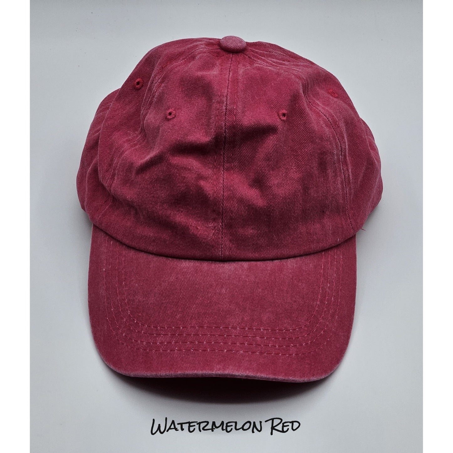 Vintage Washed Distressed Baseball Caps with Personalized Hat Patch