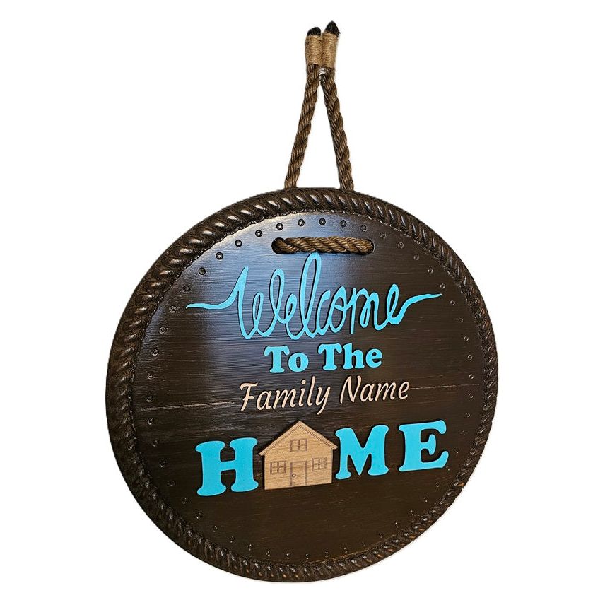Welcome Home Sign with Holiday Inserts