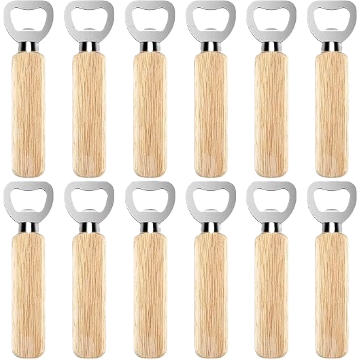 Engravable Bottle Openers with Wooden Handle